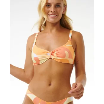 RIP CURL HIGH TIDE D-DD CROP TOP BRIGHT RED