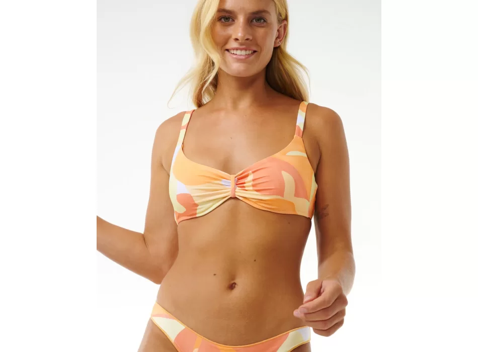 RIP CURL HIGH TIDE D-DD CROP TOP BRIGHT RED