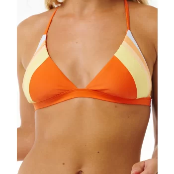 RIP CURL TIDE REVIVAL CROSSBACK TRIANGLE BIKINI TOP BRIGHT RED