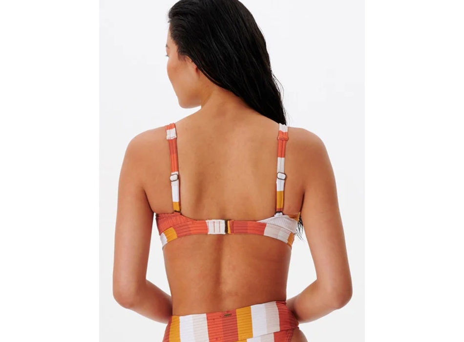 RIP CURL TOP PREMIUM SURF D CUP CROP CINNAMON