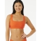 RIP CURL TOP PREMIUM SURF D CUP CROP HOT ORANGE