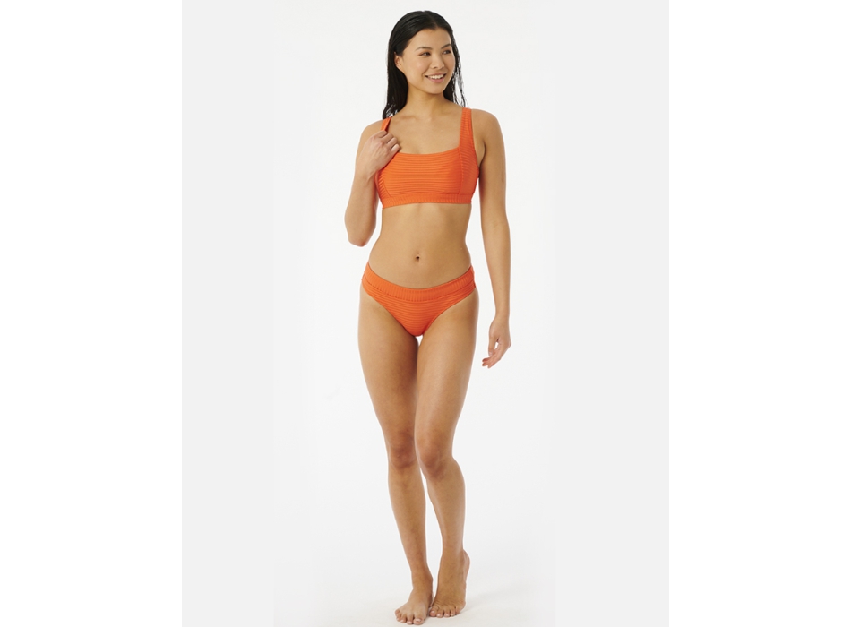 RIP CURL TOP PREMIUM SURF D CUP CROP HOT ORANGE