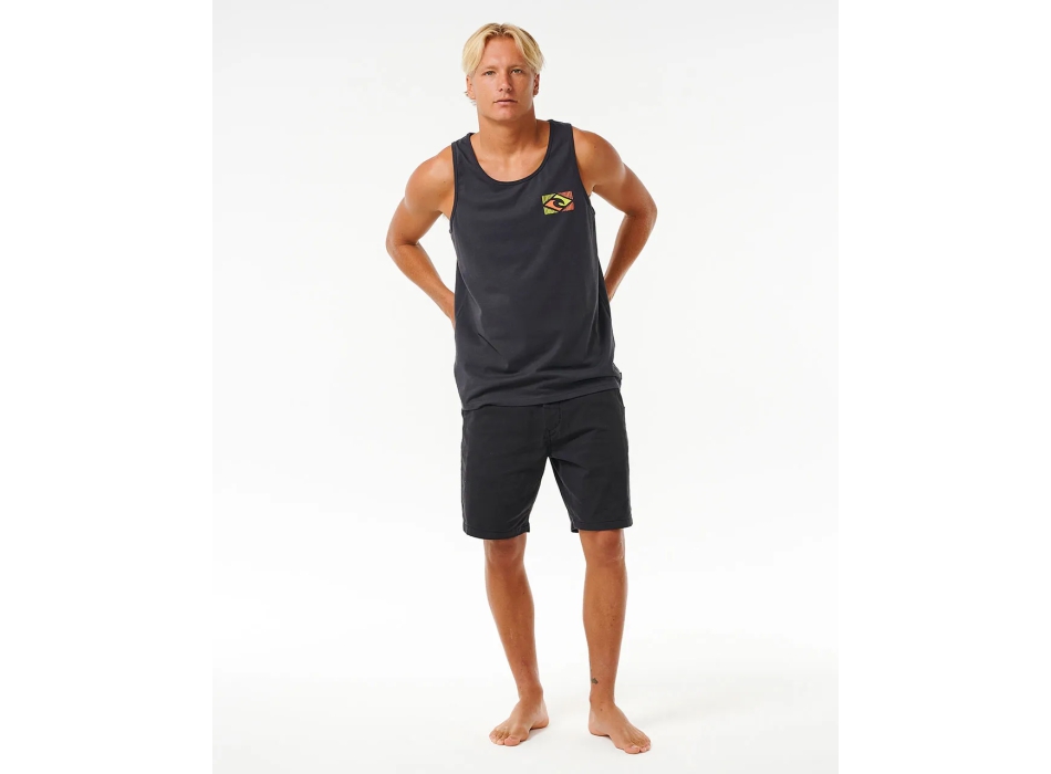 RIP CURL TRADITIONS TANK WASHED BLACK