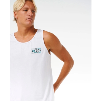 RIP CURL TRADITIONS TANK WASHED WHITE