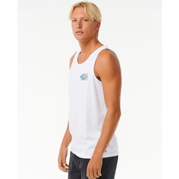 RIP CURL TRADITIONS TANK WASHED WHITE