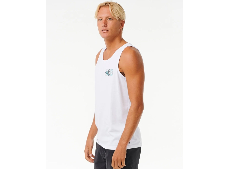 RIP CURL TRADITIONS TANK WASHED WHITE