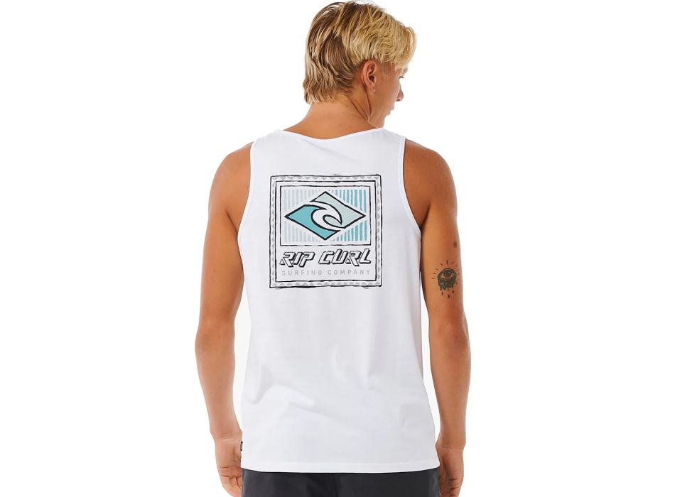 RIP CURL TRADITIONS TANK WASHED WHITE