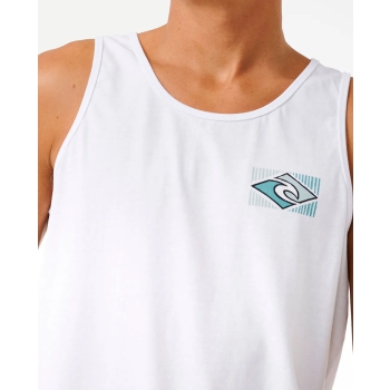 RIP CURL TRADITIONS TANK WASHED WHITE