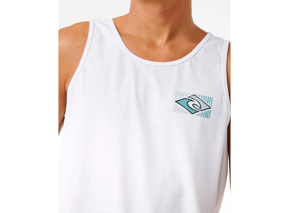 RIP CURL TRADITIONS TANK WASHED WHITE