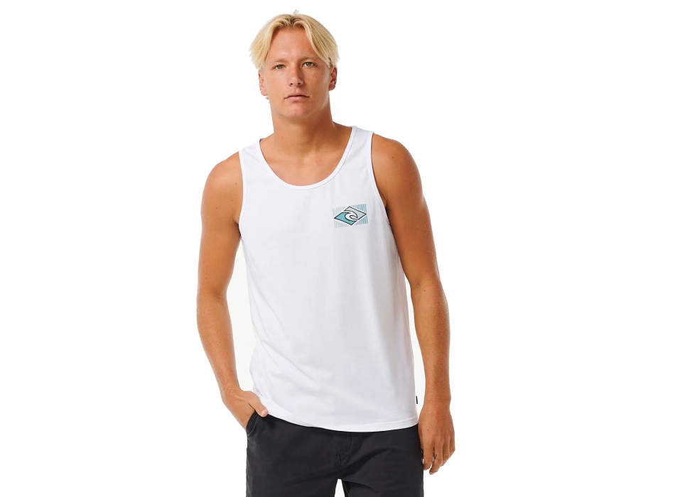 RIP CURL TRADITIONS TANK WASHED WHITE