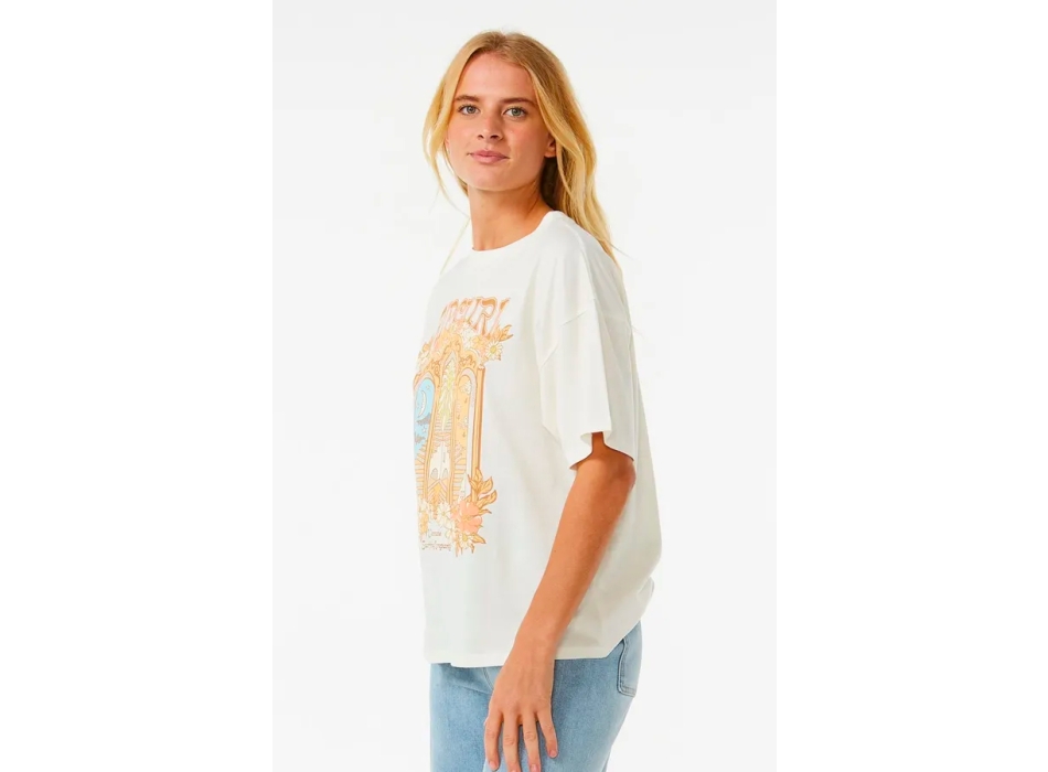 RIP CURL TROPICAL TOUR HERITAGE SHORT SLEEVE TEE BONE