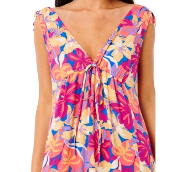 RIP CURL ES VEDRA COVER UP PARTY DRESS MULTI