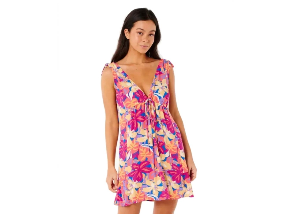 RIP CURL ES VEDRA COVER UP PARTY DRESS MULTI