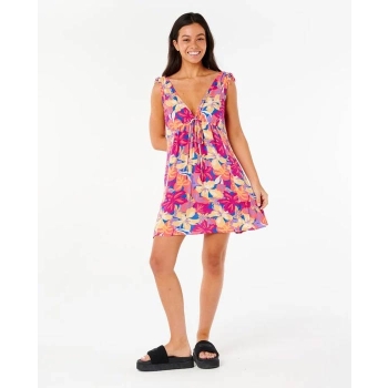 RIP CURL ES VEDRA COVER UP PARTY DRESS MULTI