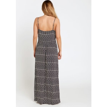 RIP CURL IKAT GEO LONG DRESS NAVY