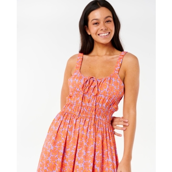 RIP CURL DRESS NEON ISLES MAXI DRESS PINK