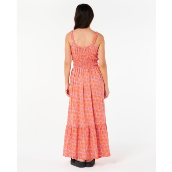 RIP CURL DRESS NEON ISLES MAXI DRESS PINK