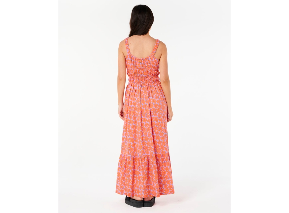 RIP CURL DRESS NEON ISLES MAXI DRESS PINK
