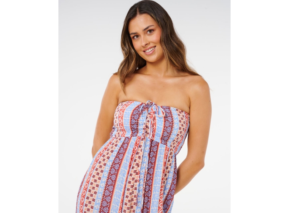 RIP CURL VENTURA SHIRRED JUMPSUIT MULTICOLOR
