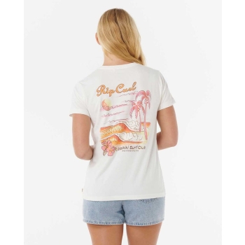 RIP CURL WAIKIKI STANDARD TEE WOMAN BONE