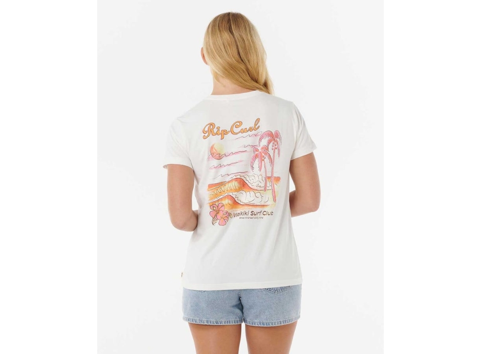 RIP CURL WAIKIKI STANDARD TEE WOMAN BONE