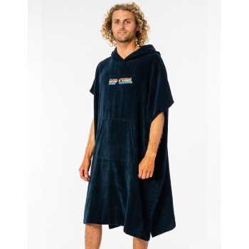 RIP CURL WET AS HOODED PONCHO NAVY