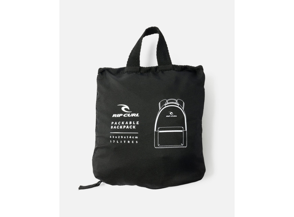 RIP CURL PACKABLE BACKPACK 17L BLACK