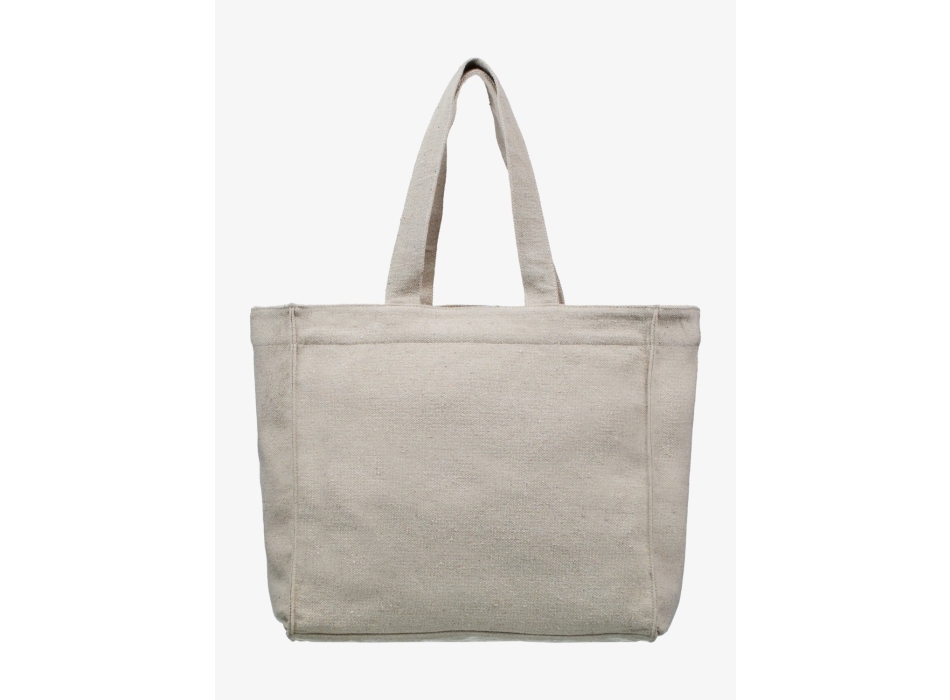 ROXY DRINK THE WAVE TOTE BAG PARCHMENT