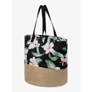 ROXY WAIKIKI LIFE TOTE BAG ANTHRACITE SPRING CHARMING