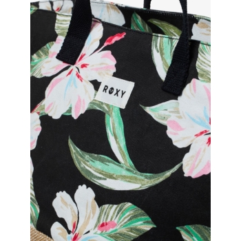 ROXY WAIKIKI LIFE TOTE BAG ANTHRACITE SPRING CHARMING