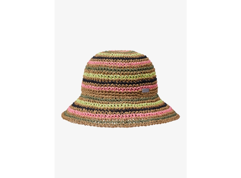ROXY CANDIED PEACY STRAW BUCKET HAT