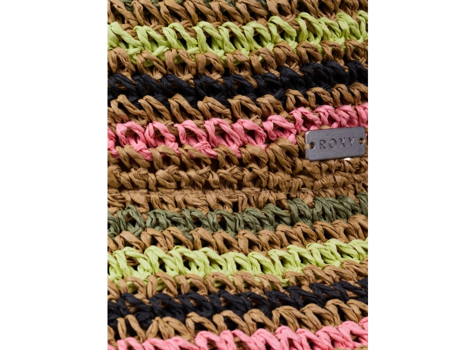 ROXY CANDIED PEACY STRAW BUCKET HAT