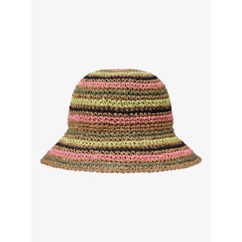 ROXY CANDIED PEACY STRAW BUCKET HAT