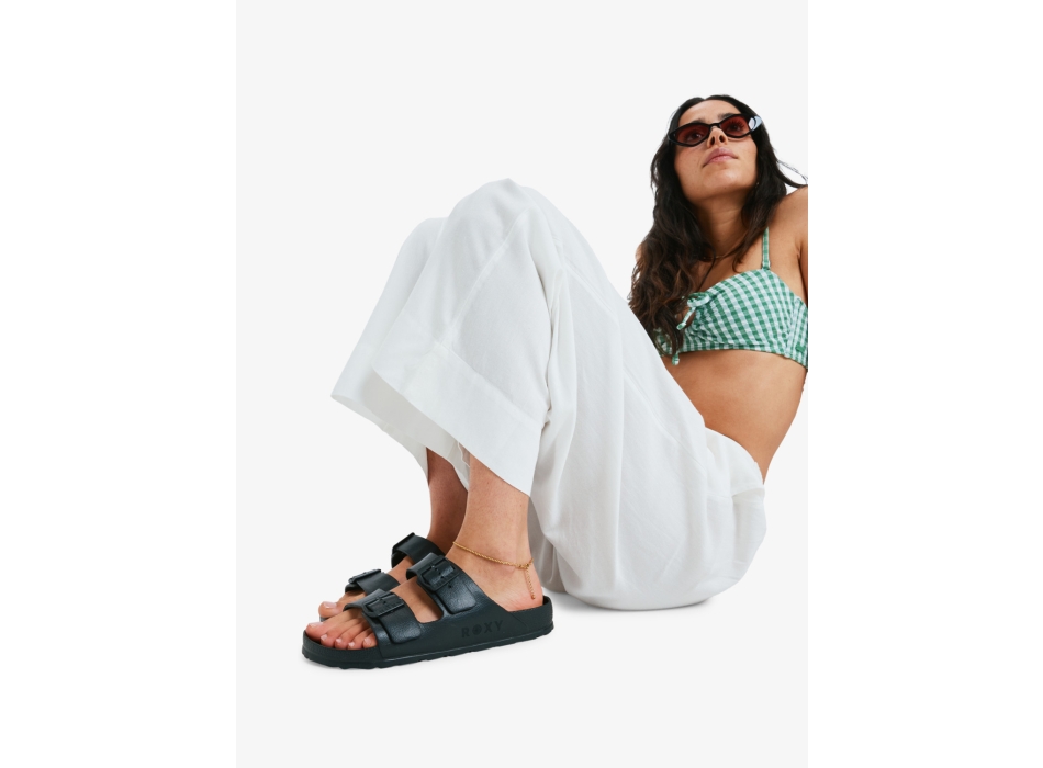 ROXY KATTIE SLIDERS FOR WOMEN BLACK