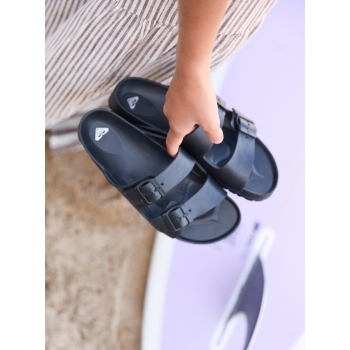 ROXY KATTIE SLIDERS FOR WOMEN BLACK