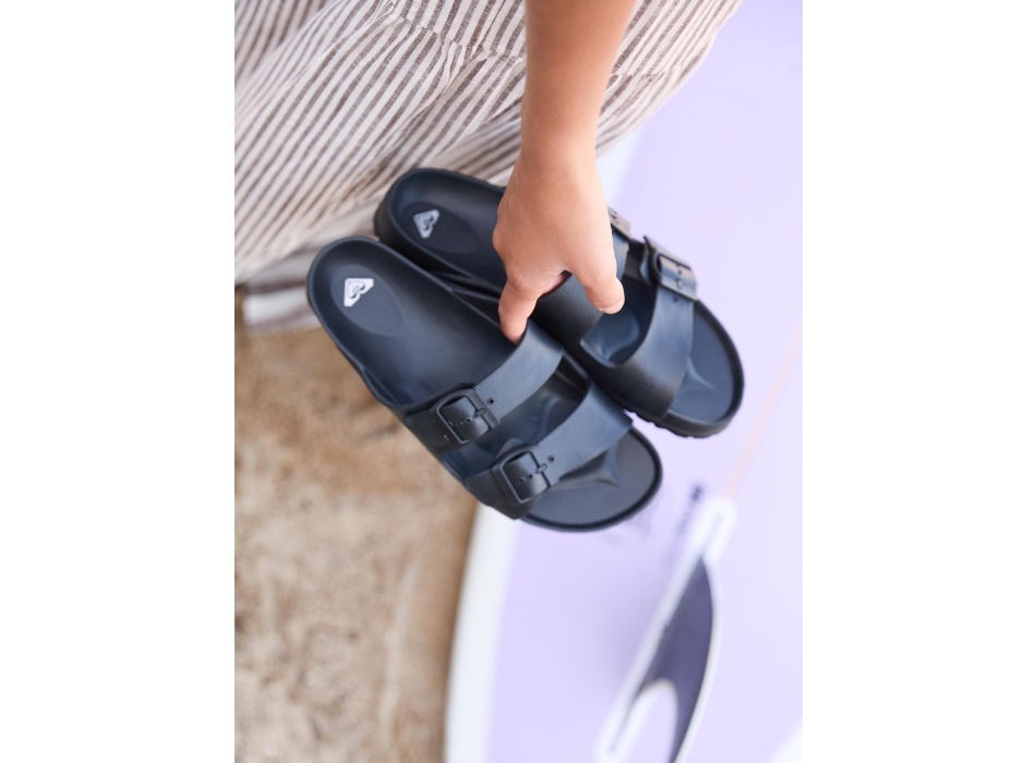 ROXY KATTIE SLIDERS FOR WOMEN BLACK