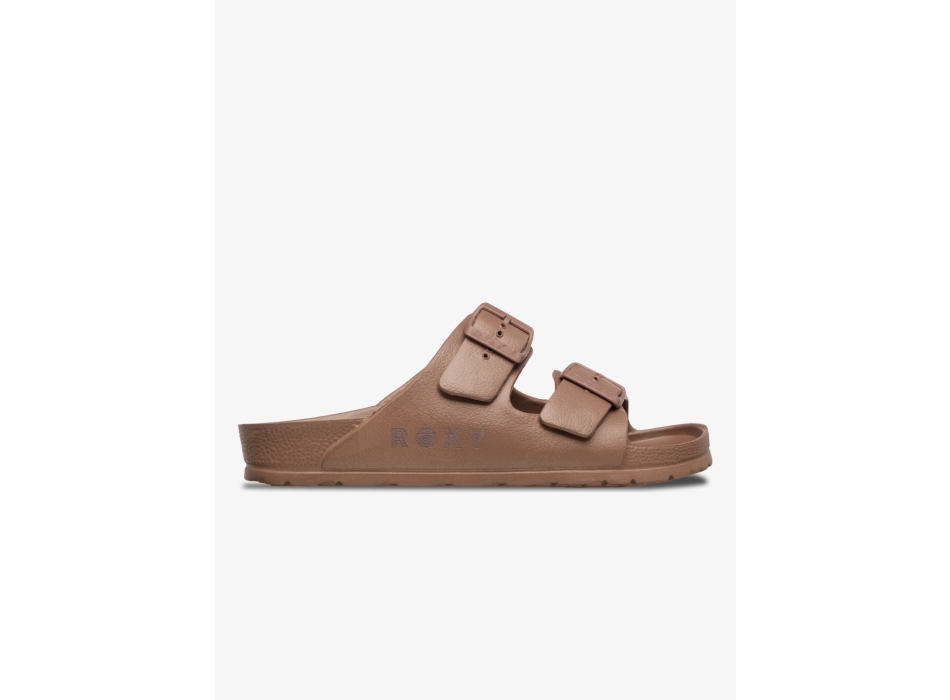 ROXY KATTIE SLIDERS FOR WOMEN BROWNIE