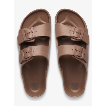 ROXY KATTIE SLIDERS FOR WOMEN BROWNIE