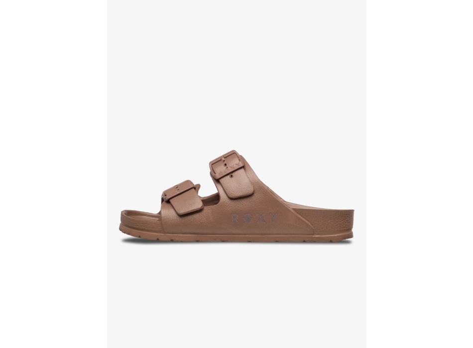 ROXY KATTIE SLIDERS FOR WOMEN BROWNIE