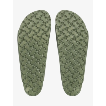ROXY KATTIE SLIDERS FOR WOMEN OIL GREEN