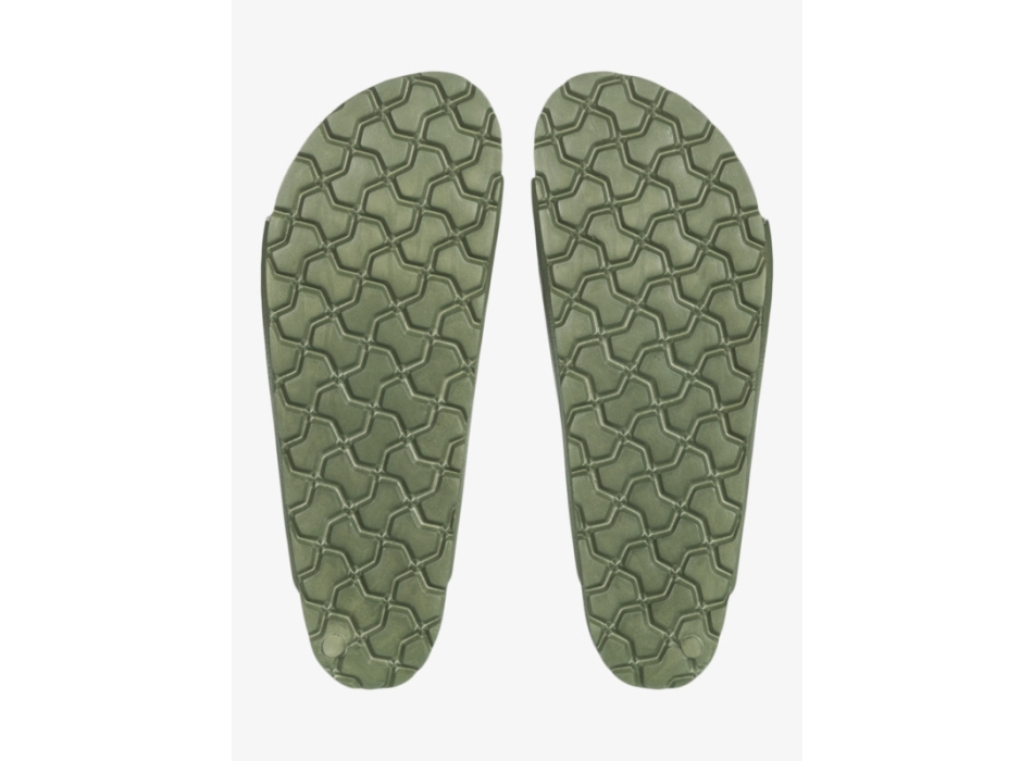ROXY KATTIE SLIDERS FOR WOMEN OIL GREEN