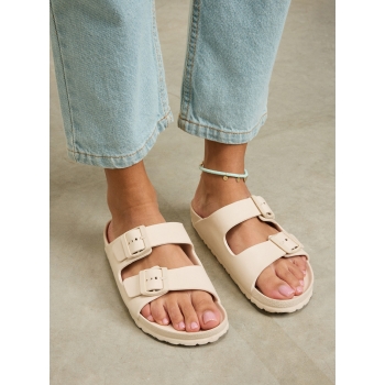 ROXY KATTIE SLIDERS FOR WOMEN TAUPE
