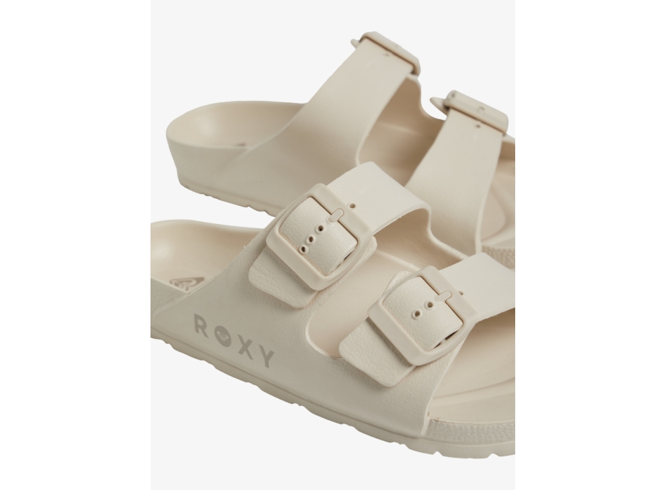 ROXY KATTIE SLIDERS FOR WOMEN TAUPE