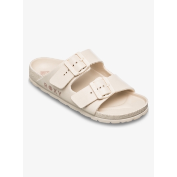 ROXY KATTIE SLIDERS FOR WOMEN TAUPE