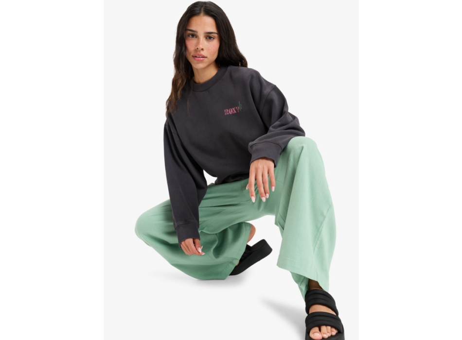 ROXY LINEUP CREW NECK SWEATSHIRT PHANTOM