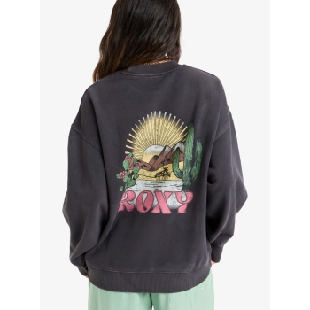 ROXY LINEUP CREW NECK SWEATSHIRT PHANTOM