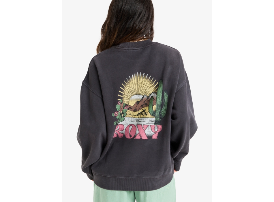 ROXY LINEUP CREW NECK SWEATSHIRT PHANTOM