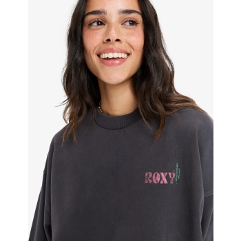 ROXY LINEUP CREW NECK SWEATSHIRT PHANTOM