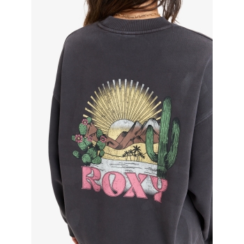 ROXY LINEUP CREW NECK SWEATSHIRT PHANTOM