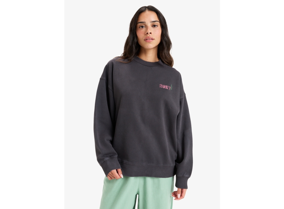 ROXY LINEUP CREW NECK SWEATSHIRT PHANTOM